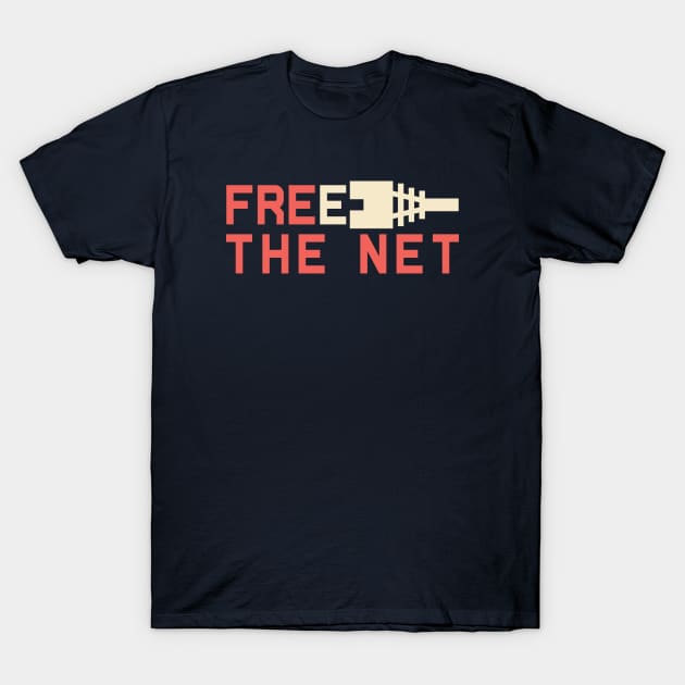 Free the Net Keep the Net Neutral T-Shirt by Electrovista